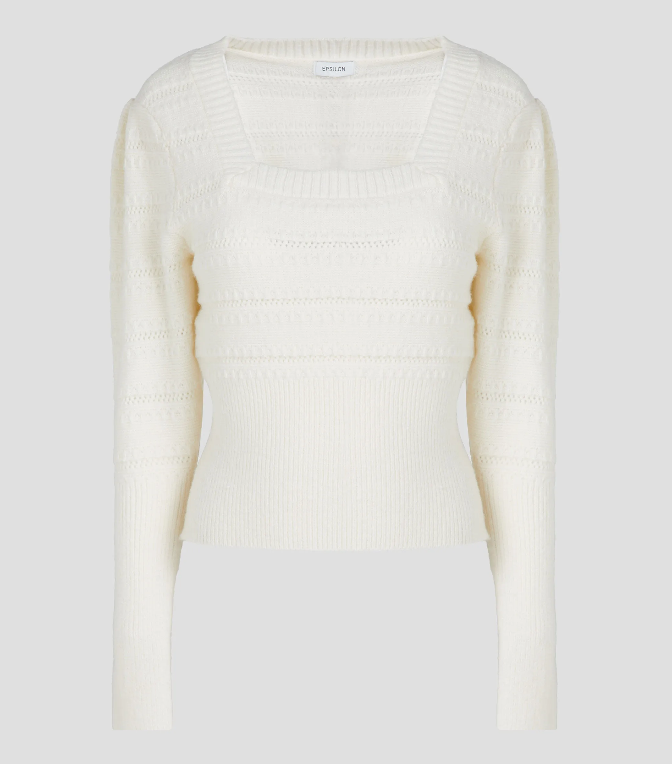 Epsilon Suéter de cuello cuadrado Mujer