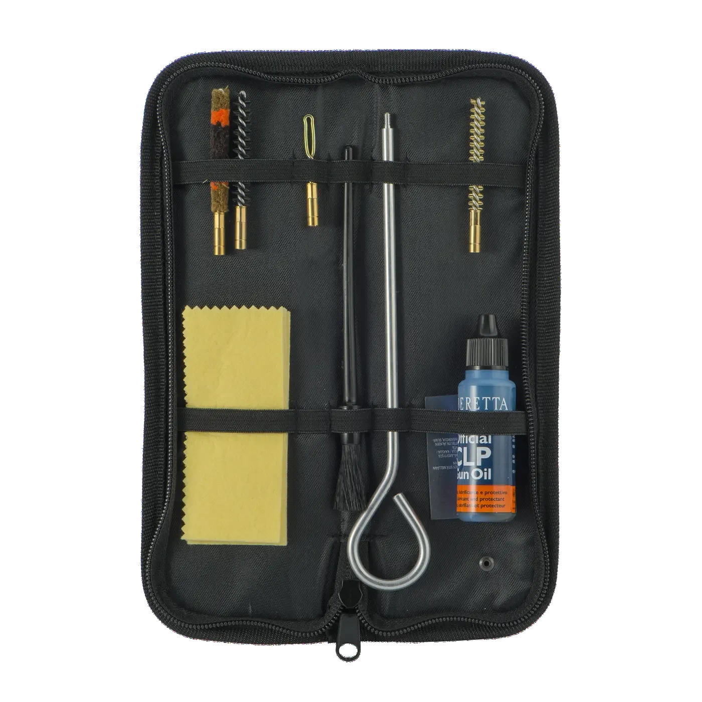 Estuche con kit de limpieza de pistolas cal. 22