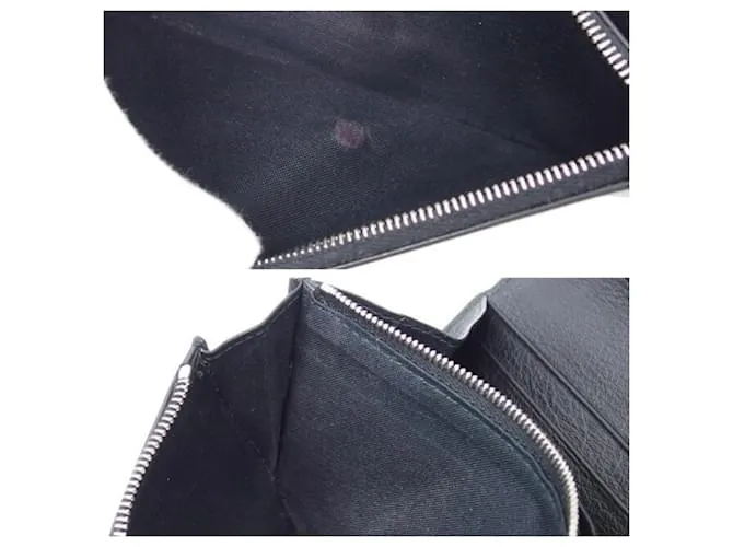 Everyday Billetera larga plegable de papel Balenciaga Negro 