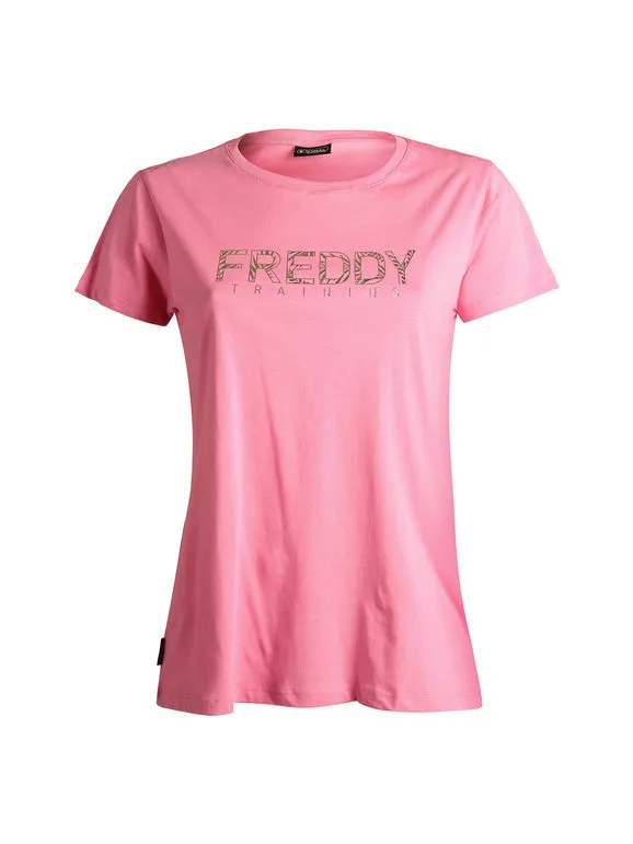 Freddy Camiseta de mujer de manga corta con letras
