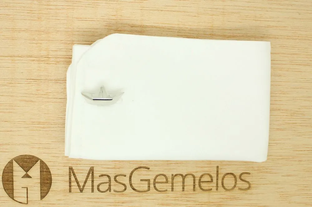 Gemelos para camisa Barco de papel
