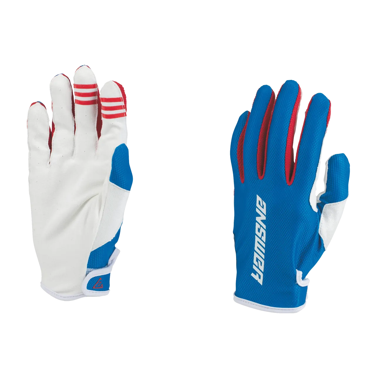 GUANTES DE CROSS ANSWER ASCENT ROJOBLANCOAZUL 
