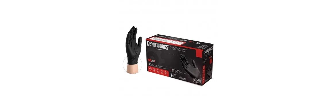 Guantes de Nitrilo Gloveworks de Grado Industrial XL