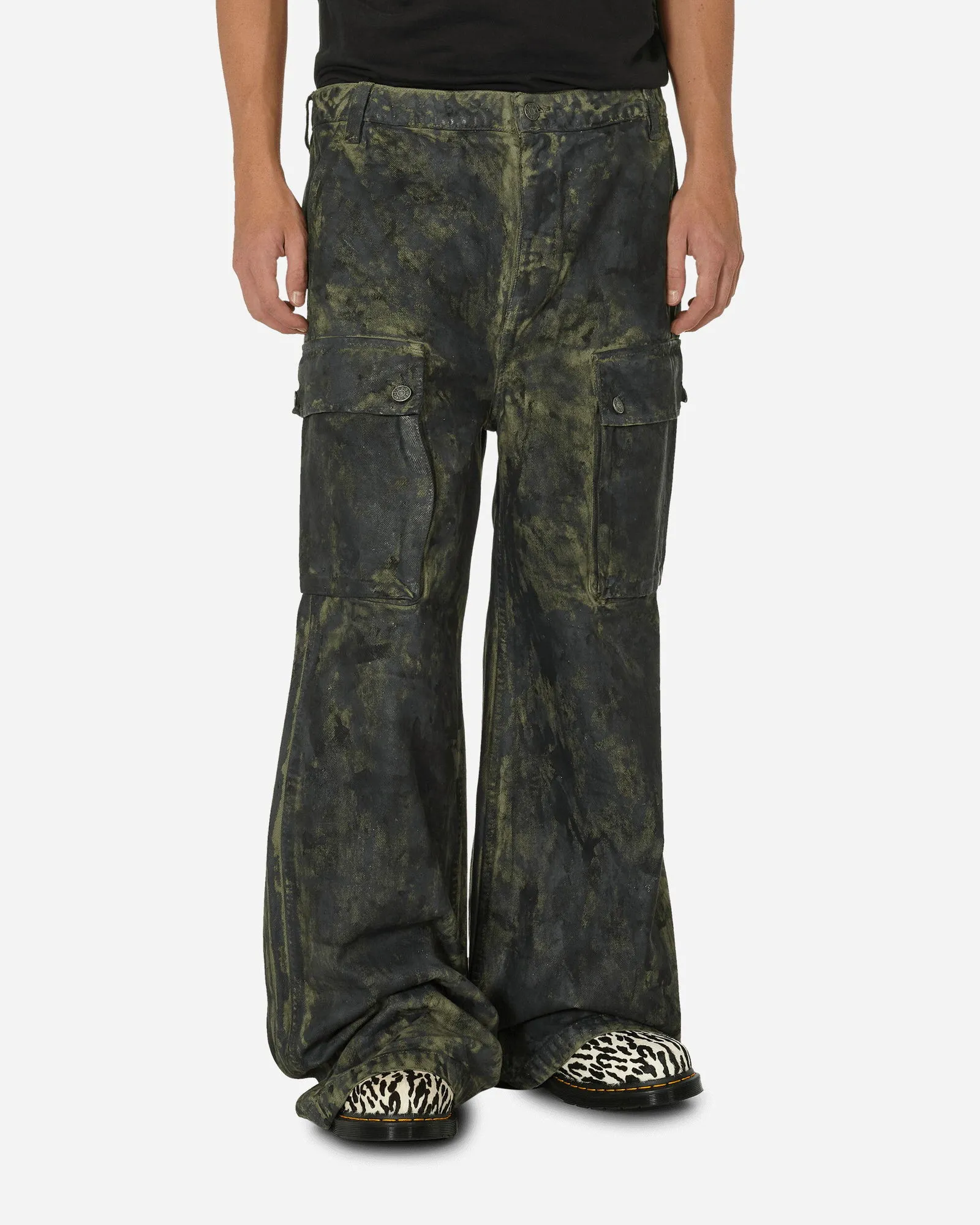 GUESS Combat Coated Paint Pants