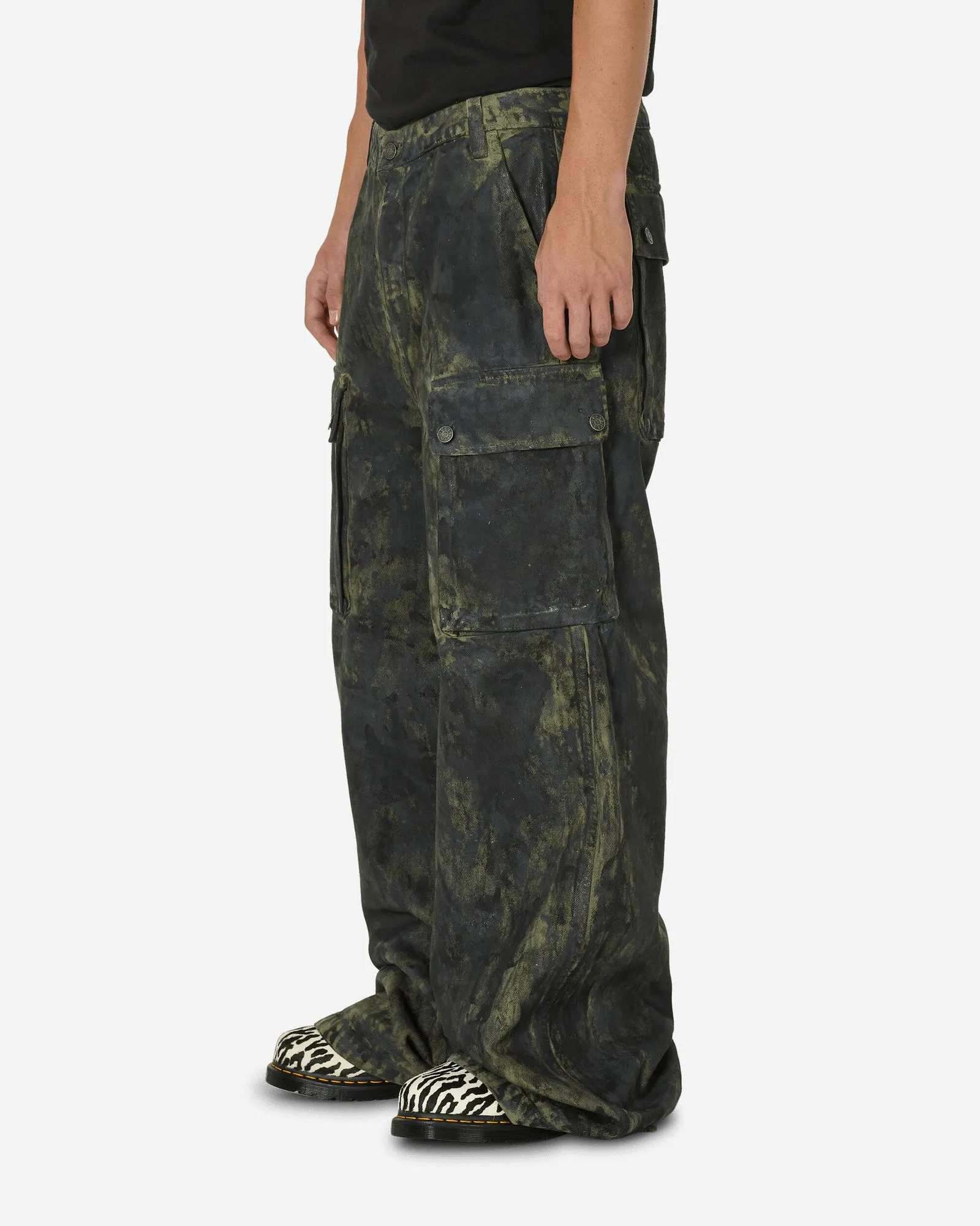 GUESS Combat Coated Paint Pants