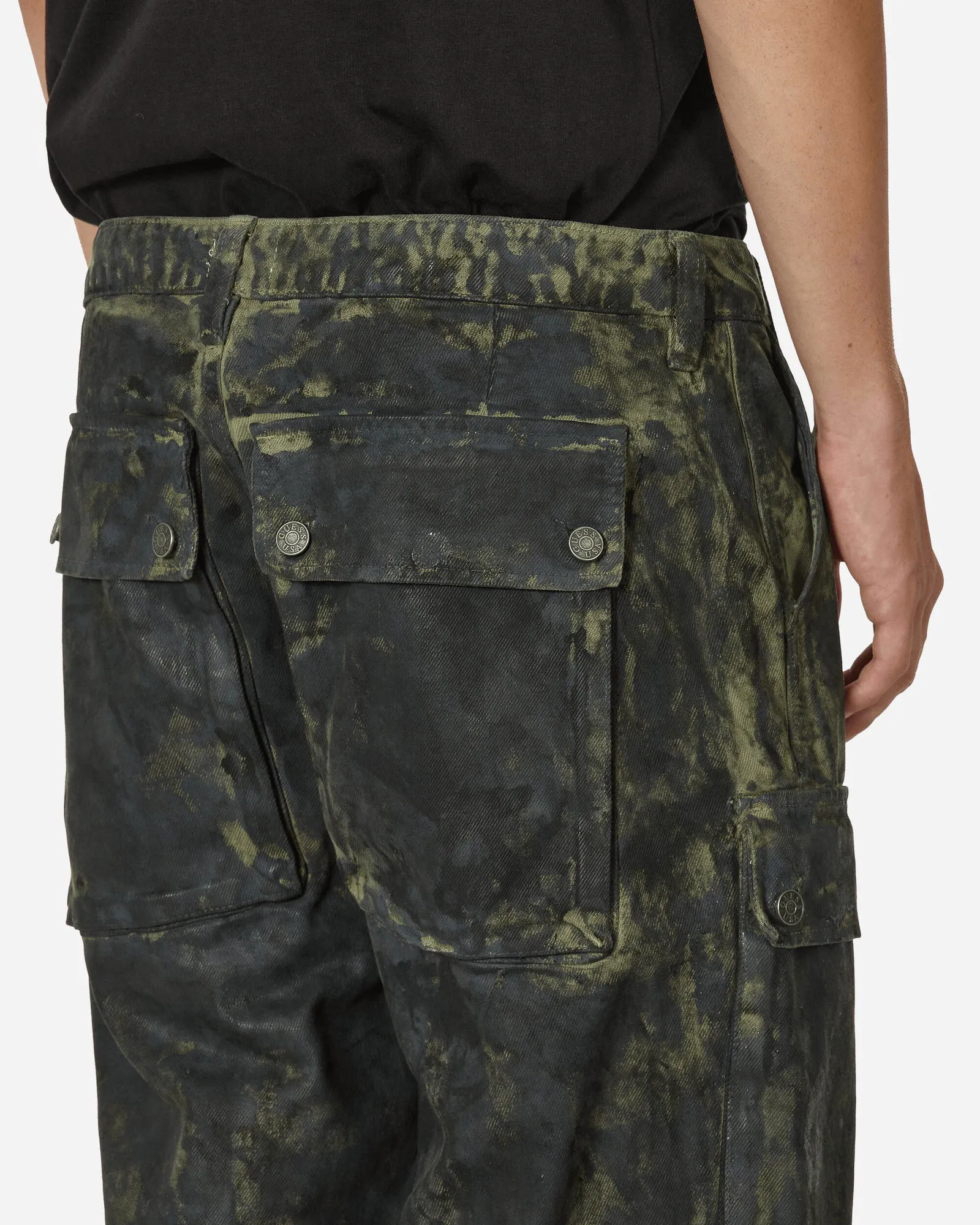 GUESS Combat Coated Paint Pants