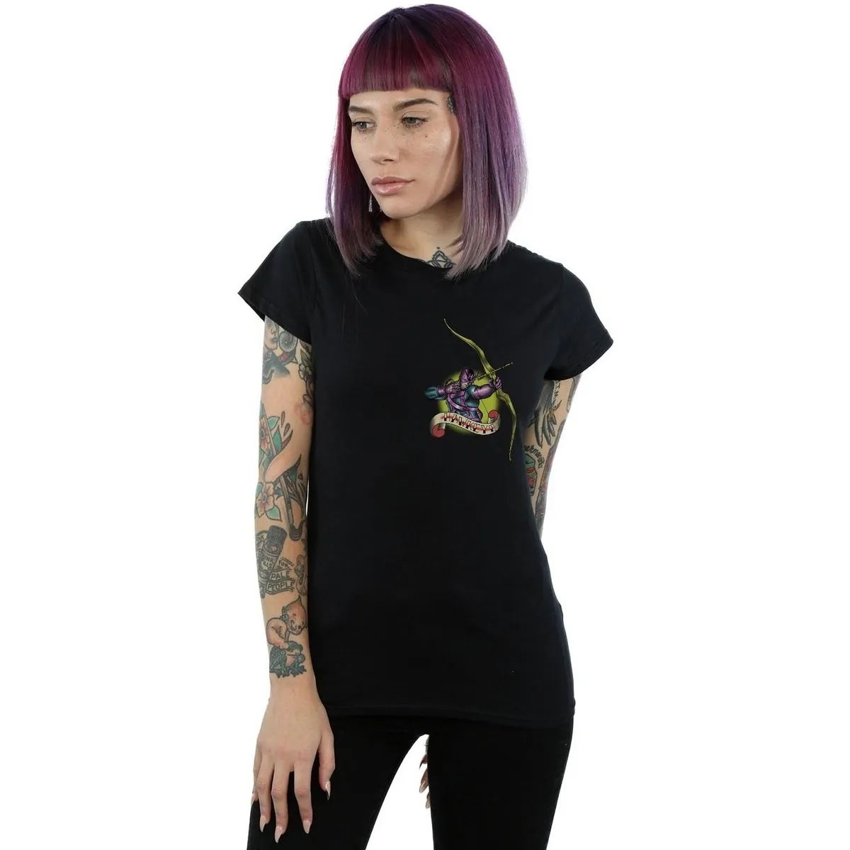 Hawkeye Tattoo Breast Print
