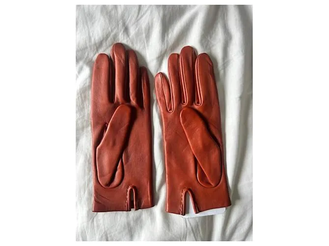 Hermès Guantes Castaño 