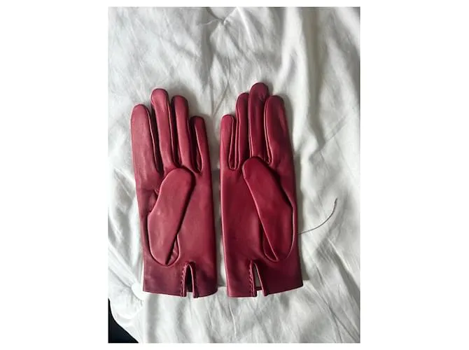 Hermès Guantes Rosa 