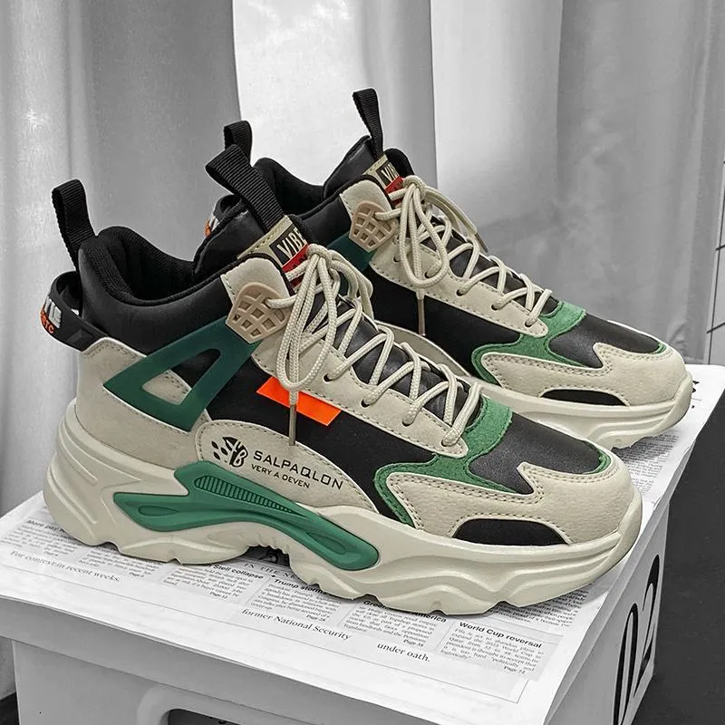 High Top Men en 2023, New Autumn and Winter Men's para adolescentes, carrera informal, zapatos deportivos de baloncesto, pl