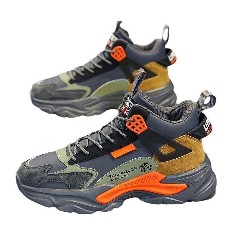 High Top Men en 2023, New Autumn and Winter Men's para adolescentes, carrera informal, zapatos deportivos de baloncesto, pl