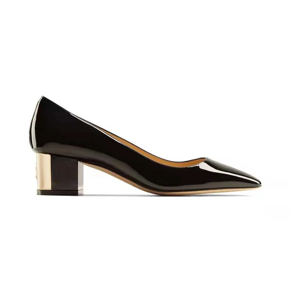 Jimmy Choo Mujer Rydea Pump 45 Zapatos De Tacón De Piel De Napa Negros