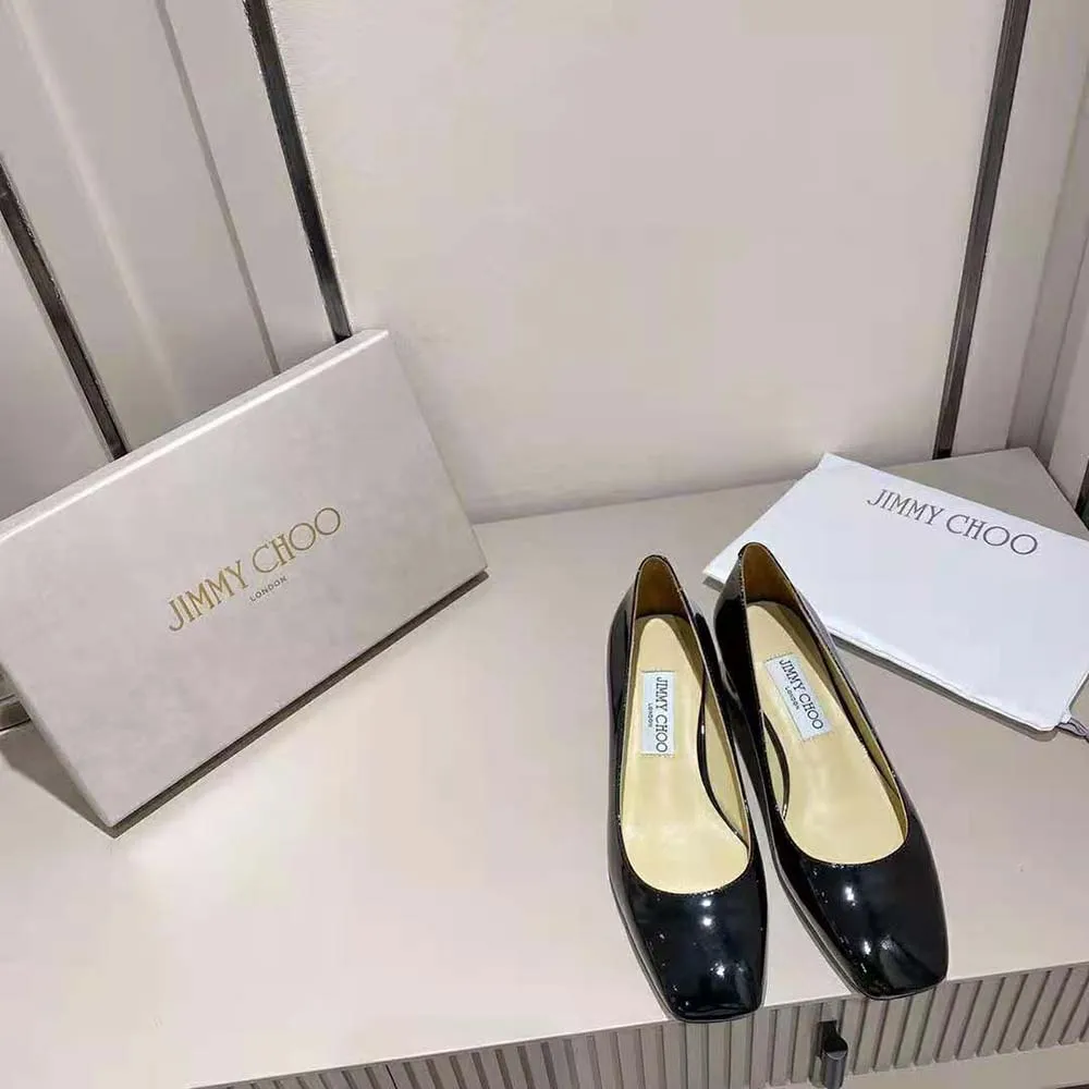 Jimmy Choo Mujer Rydea Pump 45 Zapatos De Tacón De Piel De Napa Negros