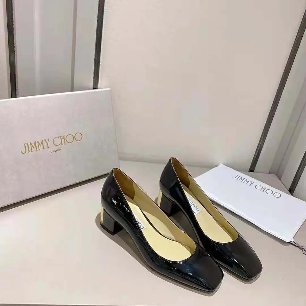 Jimmy Choo Mujer Rydea Pump 45 Zapatos De Tacón De Piel De Napa Negros