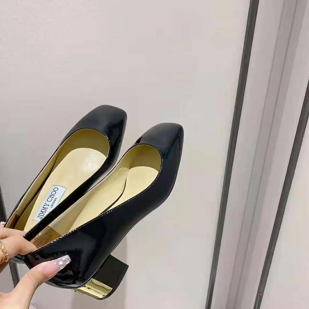 Jimmy Choo Mujer Rydea Pump 45 Zapatos De Tacón De Piel De Napa Negros