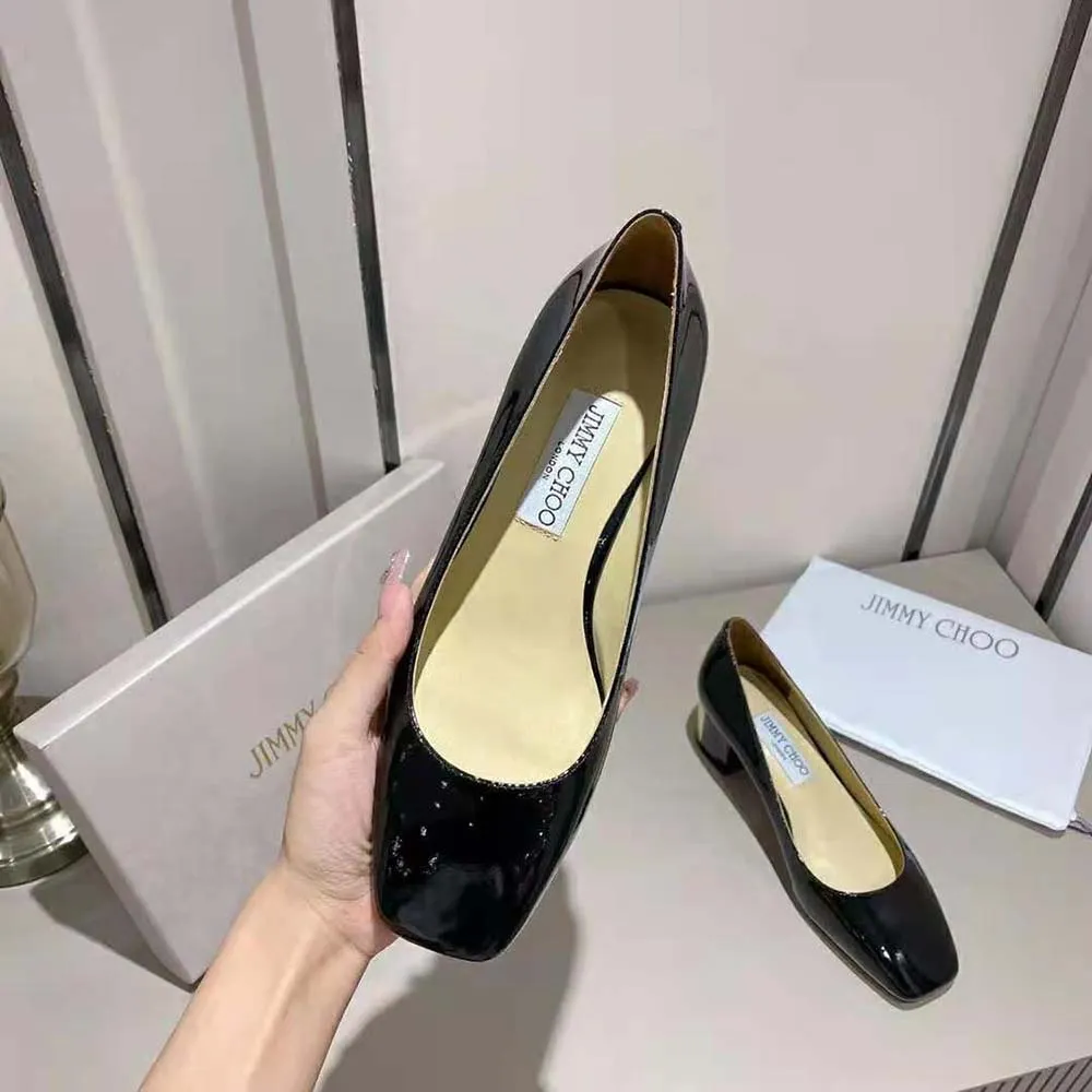 Jimmy Choo Mujer Rydea Pump 45 Zapatos De Tacón De Piel De Napa Negros