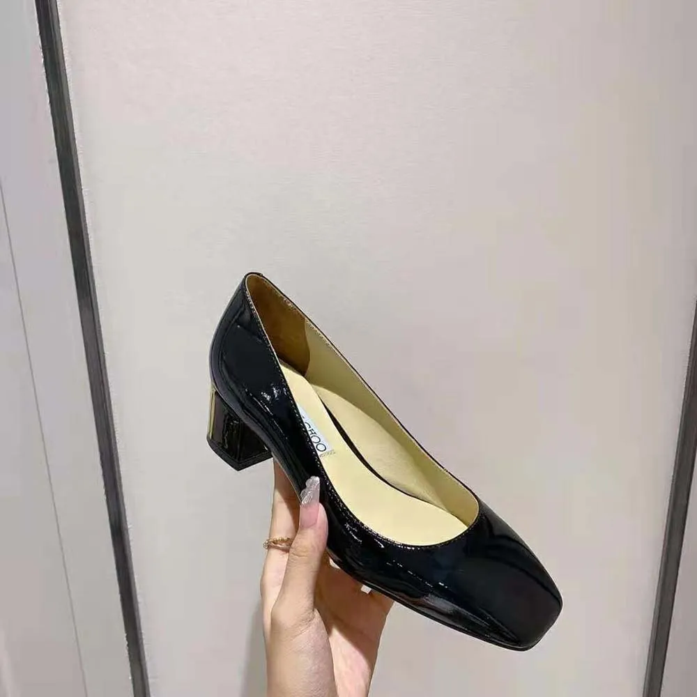 Jimmy Choo Mujer Rydea Pump 45 Zapatos De Tacón De Piel De Napa Negros