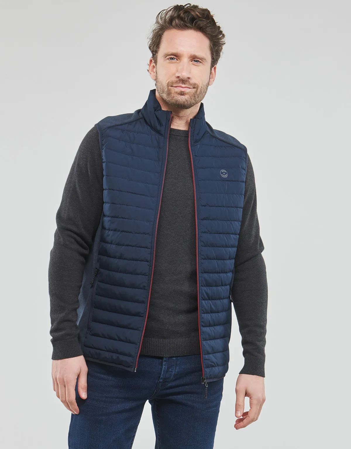 JJEMULTI BODYWARMER COLLAR