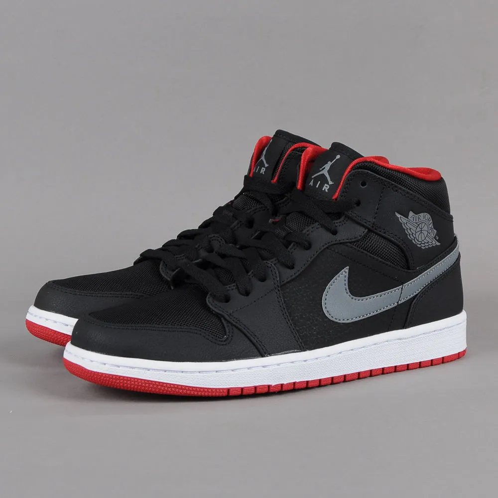 Jordan Air Jordan 1 Mid "Cool Grey Gym Red"