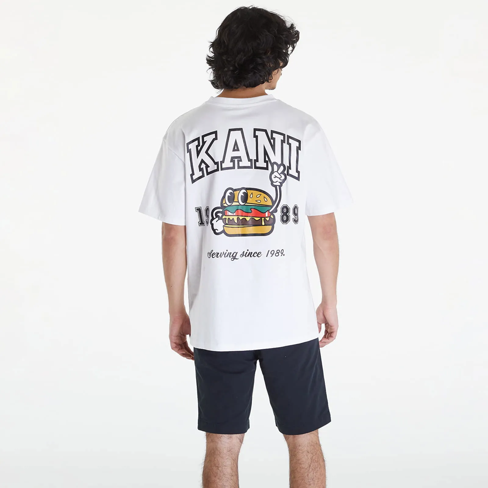 Karl Kani Small Signature Burger Tee White