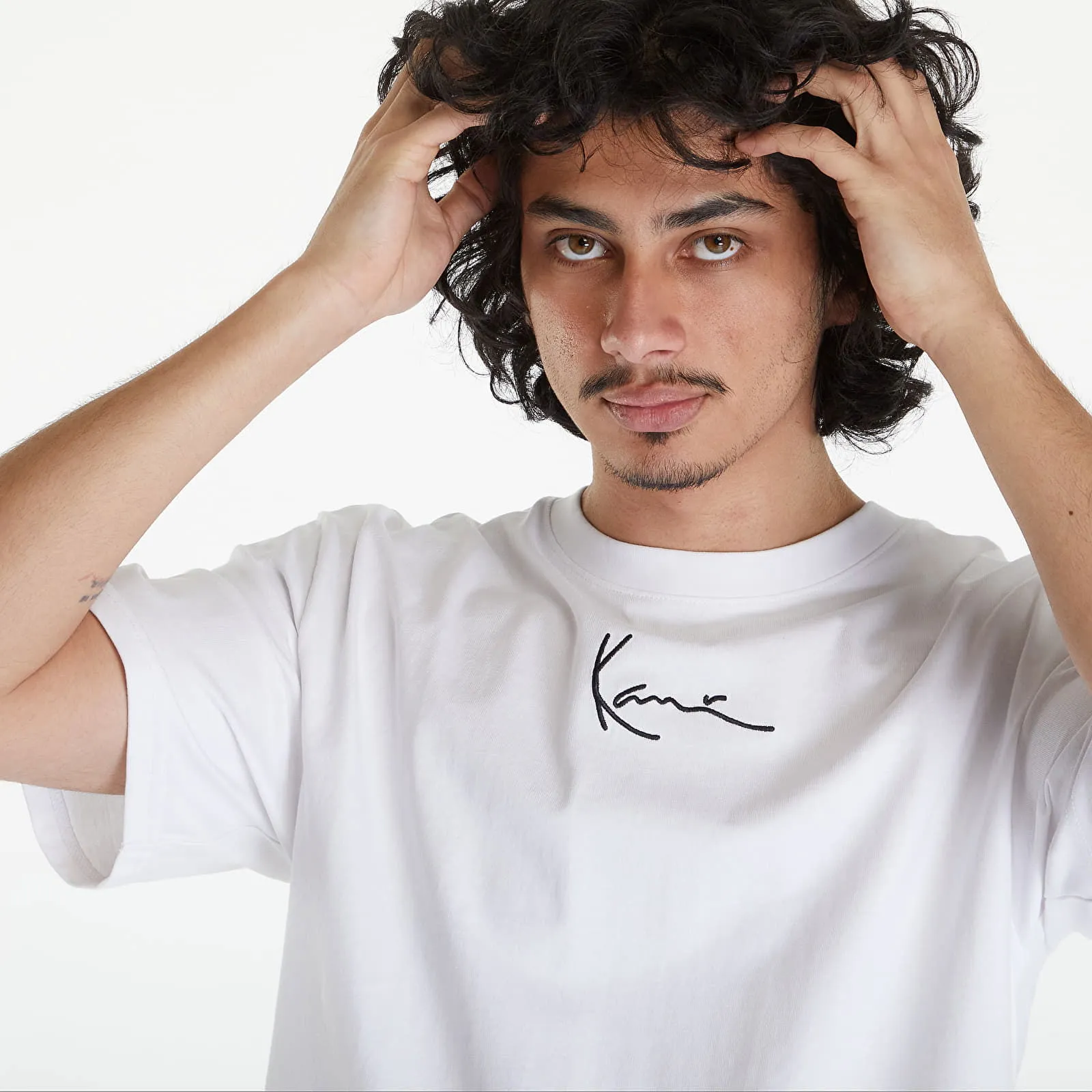 Karl Kani Small Signature Burger Tee White