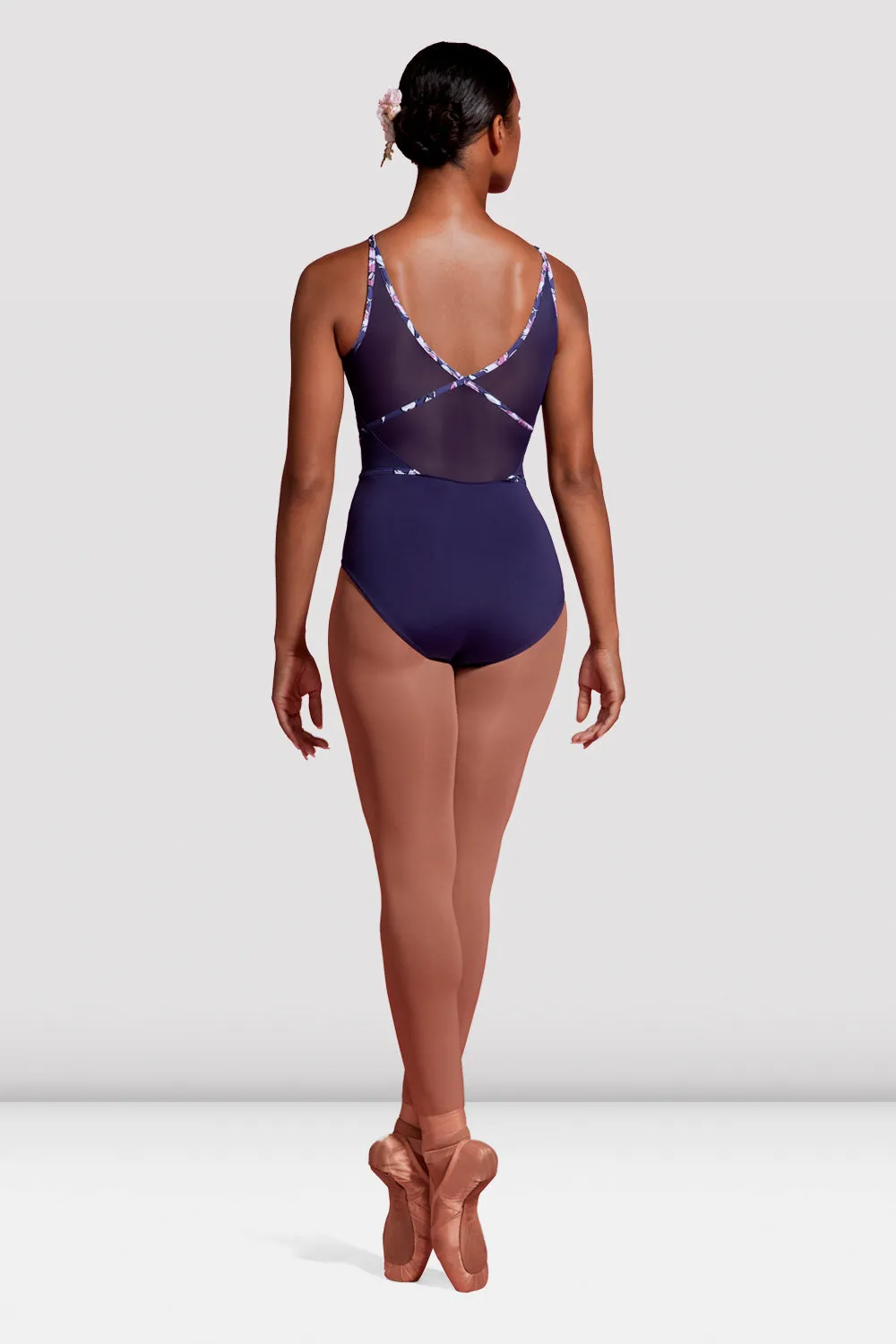 Ladies Mirella Jardin Mesh Halter Leotard