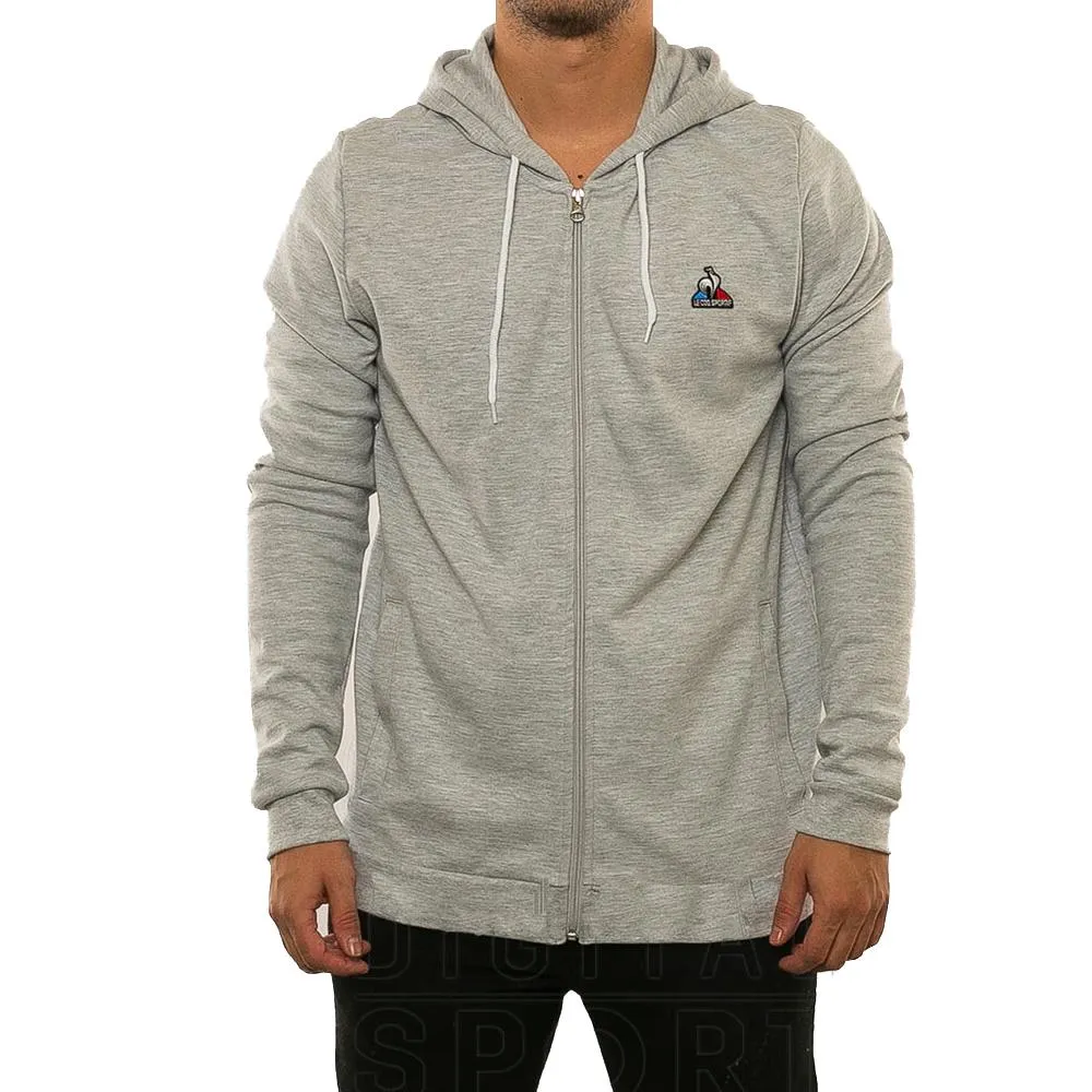 LE COQ SPORTIF CAMPERA  ESS HOODIE JACKET GRIS MELANGE