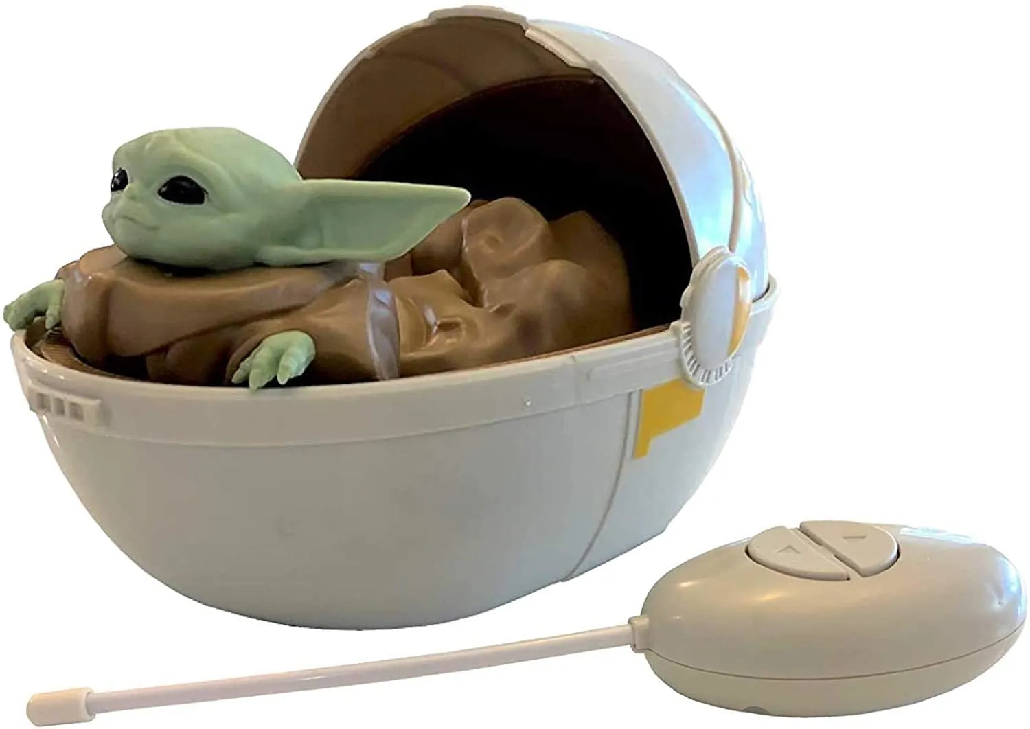 MANDALORIAN  JUGUETE DE BABY YODA, THE CHILD EN COCHECITO, COCHE EN FORMA DE CUNA CON CONTROL REMOTO