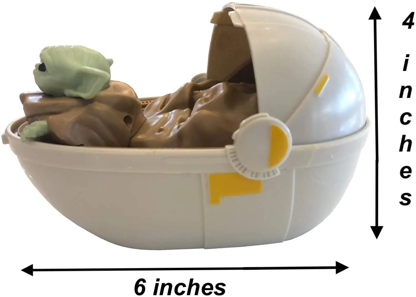 MANDALORIAN  JUGUETE DE BABY YODA, THE CHILD EN COCHECITO, COCHE EN FORMA DE CUNA CON CONTROL REMOTO