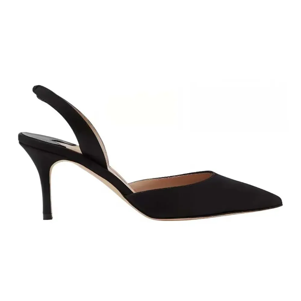 Manolo Blahnik Mujer Carolyne 70 Zapatos De Tacón De Ante Negro