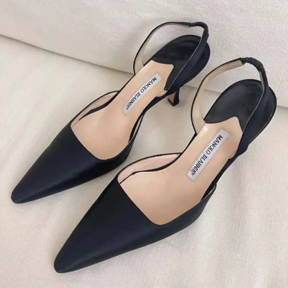 Manolo Blahnik Mujer Carolyne 70 Zapatos De Tacón De Ante Negro