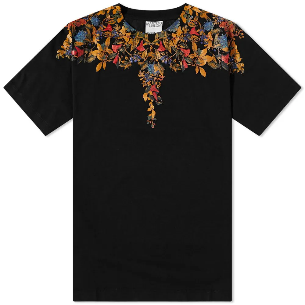 Marcelo Burlon Flower Wings Regular Tee
