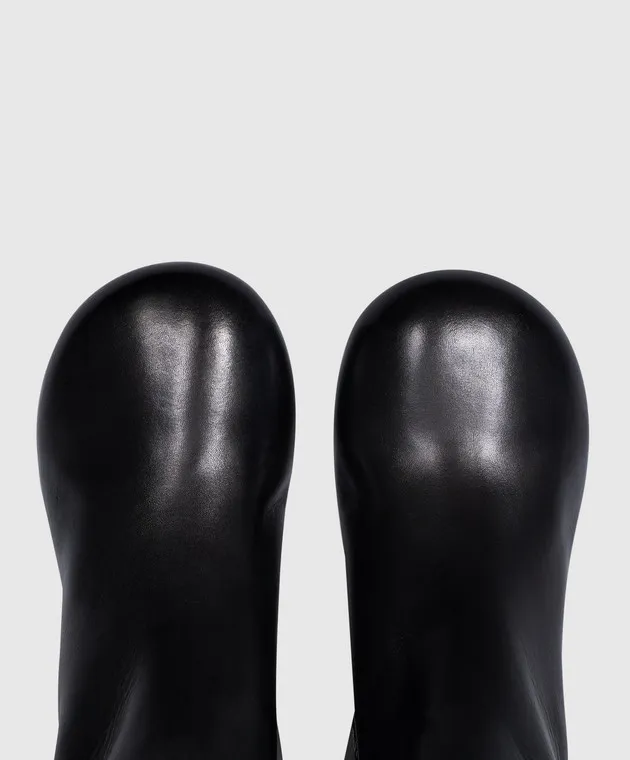 Marsell Basata black leather ankle boots