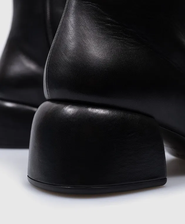 Marsell Basata black leather ankle boots