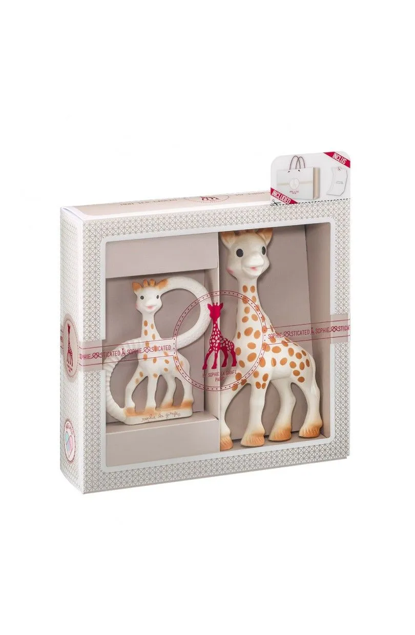 Mi primer set sophie la girafe+anillo dentención bbgrenadine
