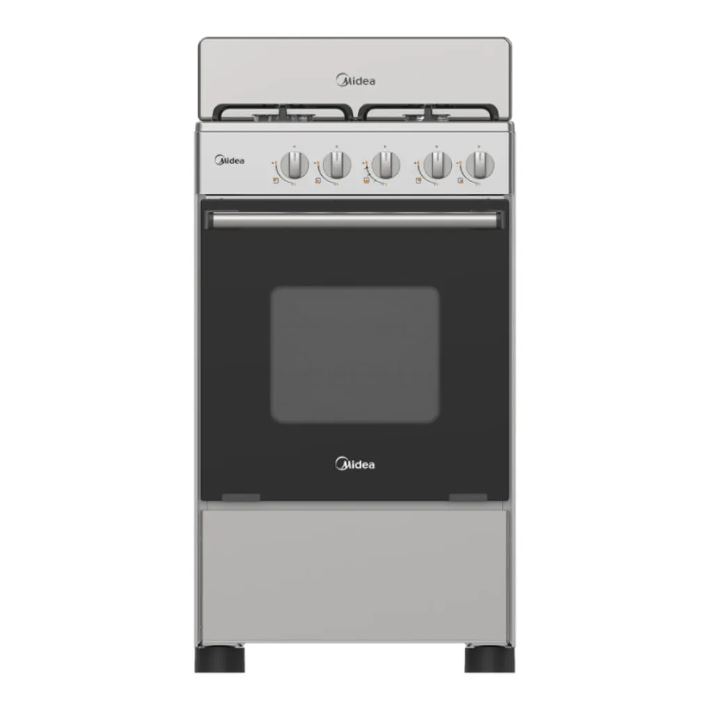MIDEA COCINA DE GAS 4 QUEMADORES 20 (MGS20F0BKAGGCA)