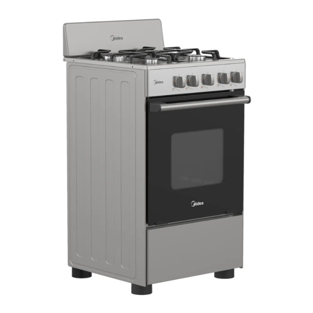 MIDEA COCINA DE GAS 4 QUEMADORES 20 (MGS20F0BKAGGCA)