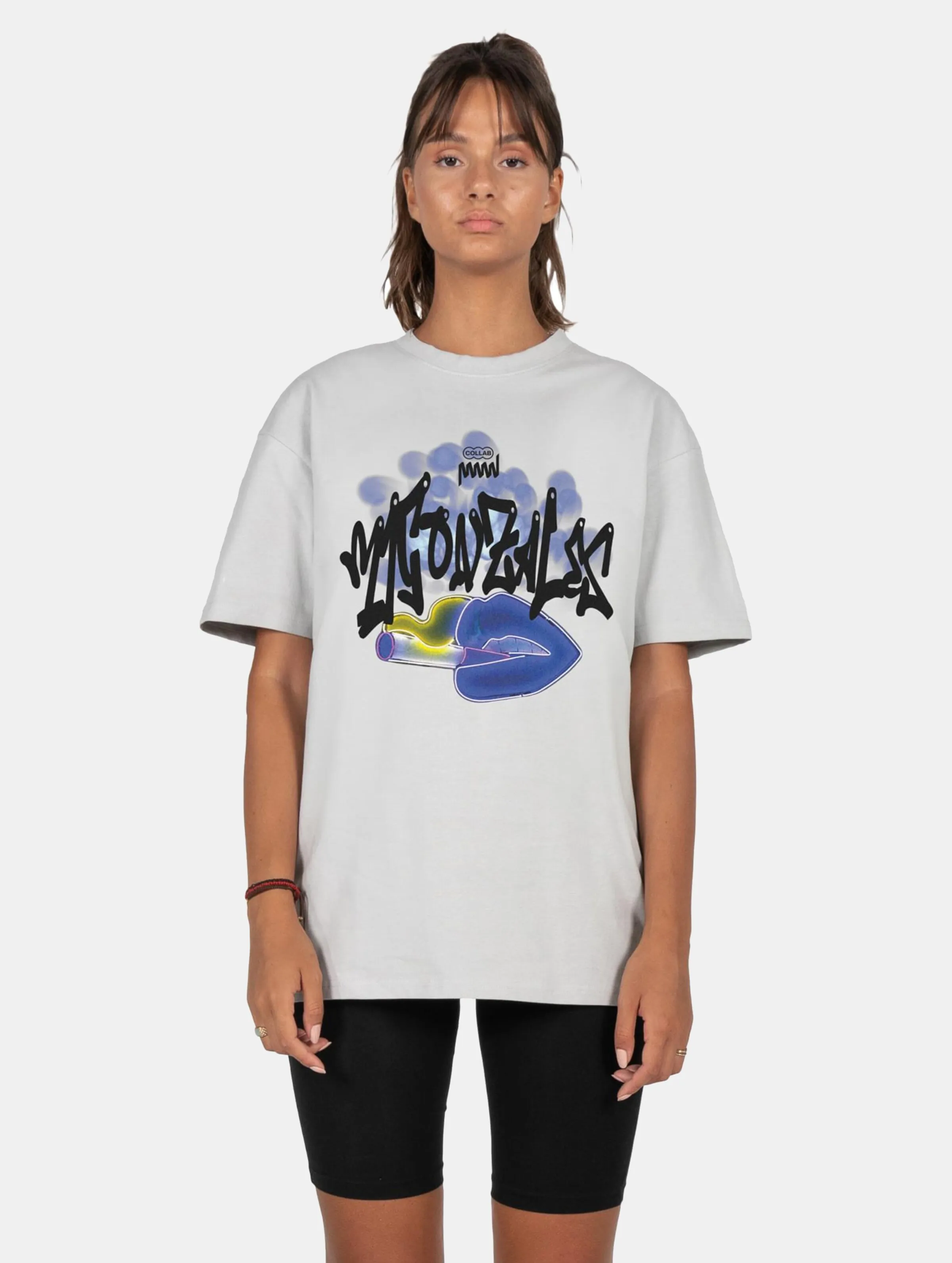 MJ GONZALES LADIES KISS X HEAVY OVERSIZED TSHIRTS