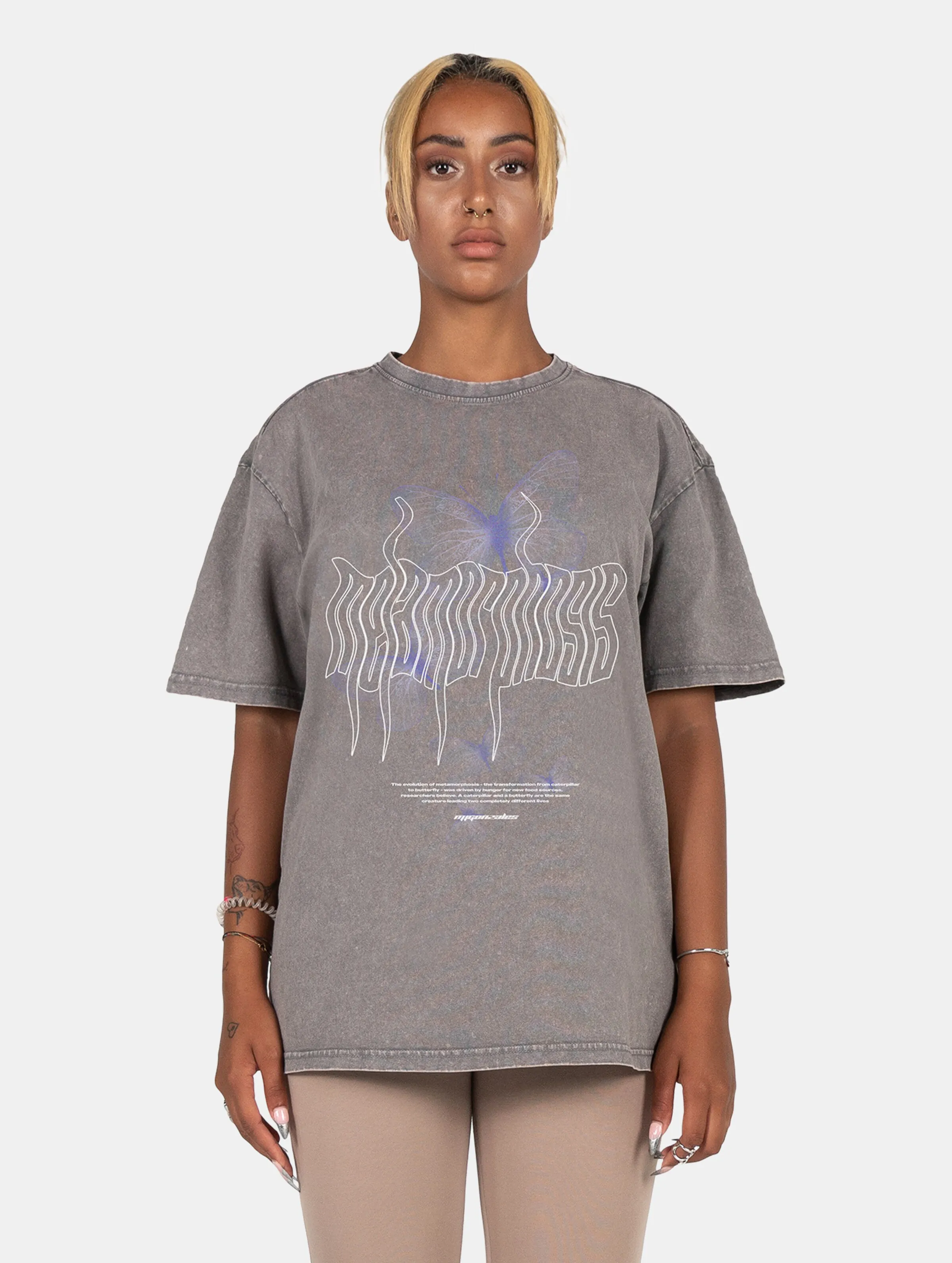 MJ GONZALES LADIES METAMORPHOSE V5 ACID WASHED HEAVY OVERSIZED TSHIRTS
