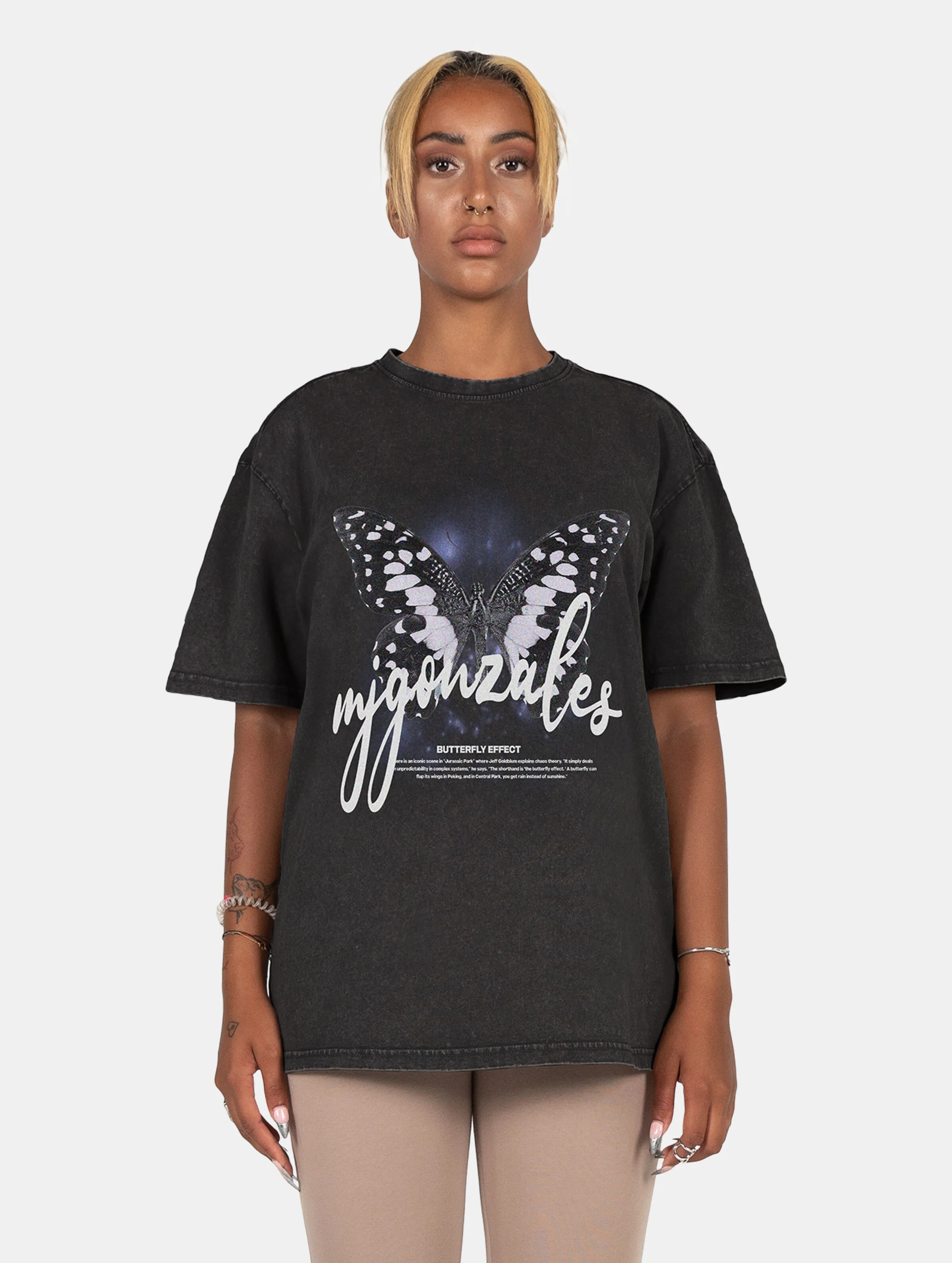 MJ GONZALES LADIES METAMORPHOSE V7 ACID WASHED HEAVY OVERSIZED TSHIRTS