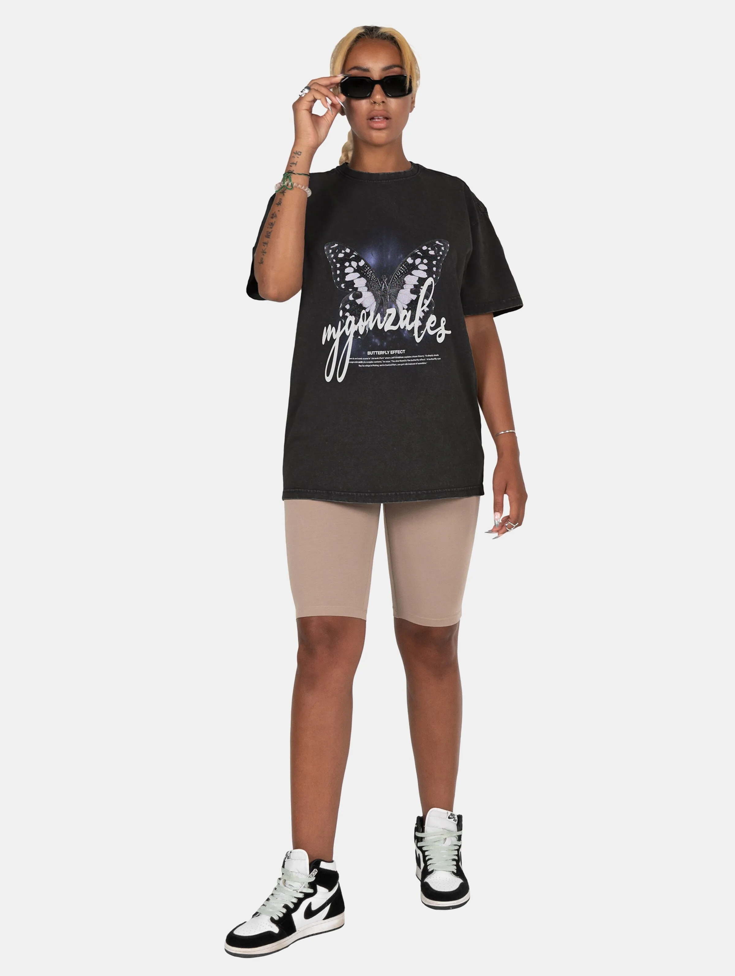 MJ GONZALES LADIES METAMORPHOSE V7 ACID WASHED HEAVY OVERSIZED TSHIRTS