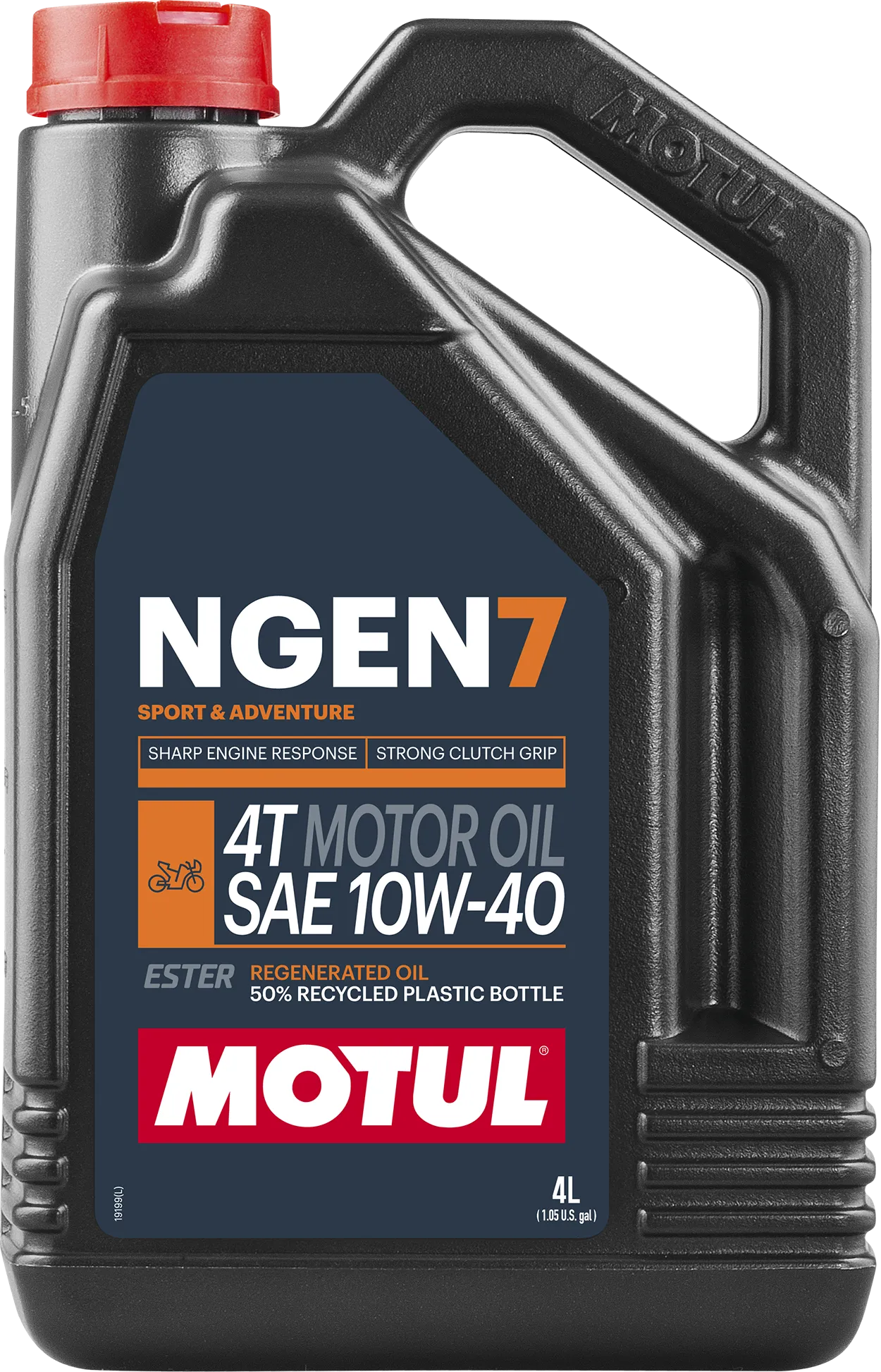 Motul NGEN7 4T 4L + Lata Residuos de Aceite Proworks + 100 guantes de nitrilo Proworks GRATIS