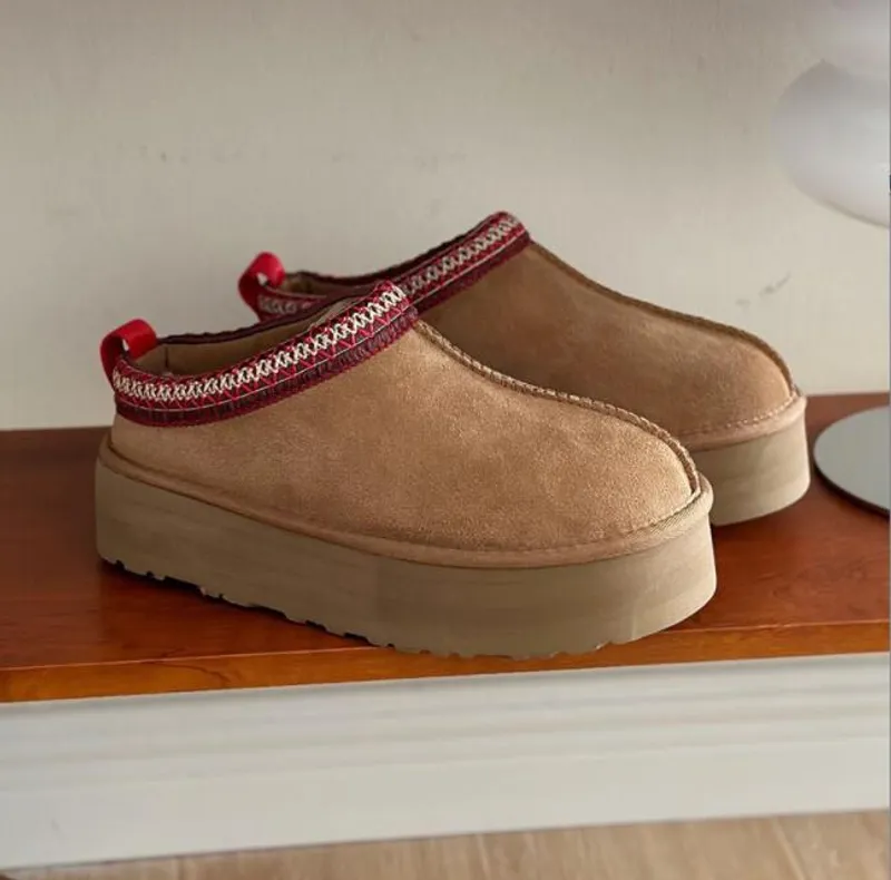 Mujeres clásicas plataforma de tazz zapatillas botas de nieve mantenga bota cálida suave y cómoda peluche botas casuales hermoso