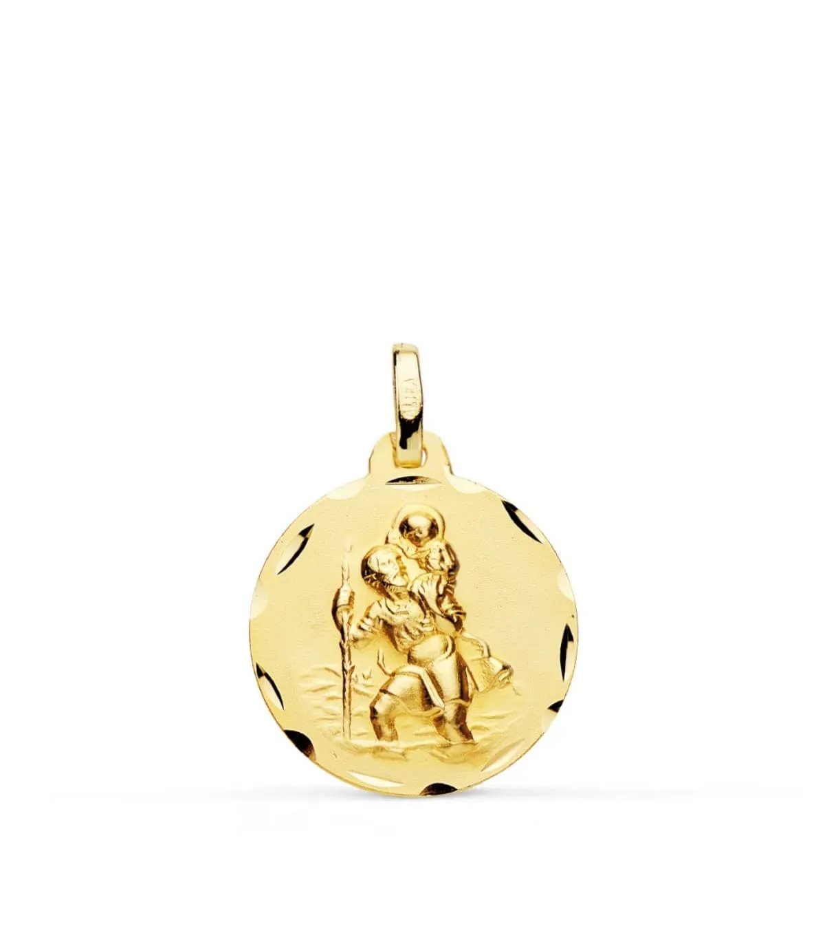 Médaille Saint Christophe 9K 18mm