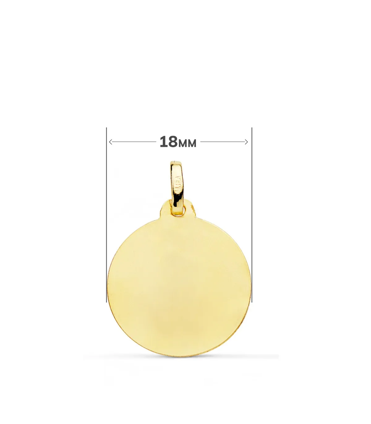 Médaille Saint Christophe 9K 18mm
