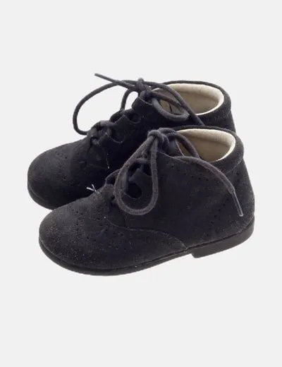 NoName Botín azul cordones