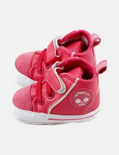 NoName Zapatilla fucsia cordones