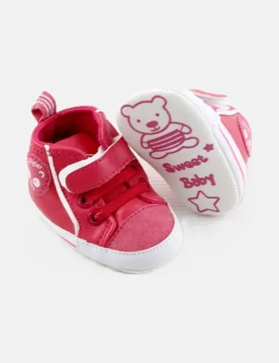 NoName Zapatilla fucsia cordones