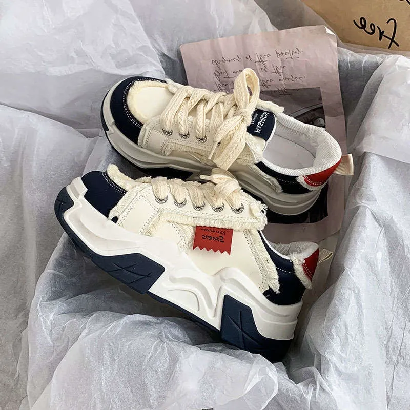 Nuevo diseño zapatos casuales para mujer zapatos deportivos versátiles azules envío gratis