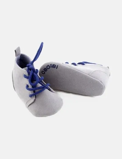 Obaïbi Zapato gris cordones